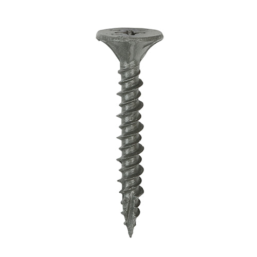 Specifically designed for fixing cement board to timber and thin sheet metal (max. 0.6mm). Self countersinking head for a secure and flush finish. Twin-cut point with a hi-low thread. Exterior grade coating for superior corrosion resistance in damp or corrosive environments, when compared to standard fasteners.