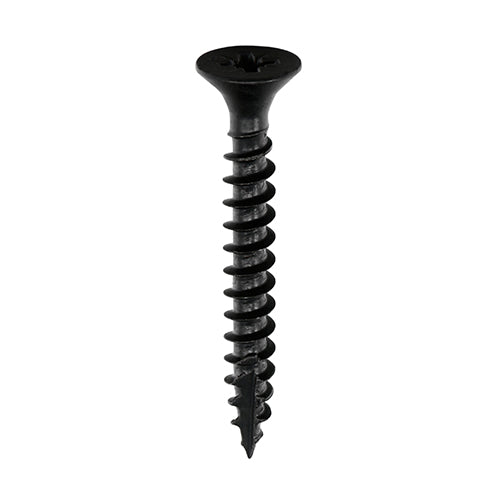 All the features and superior performance of the Classic Multi-Purpose Screw with a corrosion resistant coating to withstand over 1,000 hours salt spray. Designed to be used with black ironmongery.