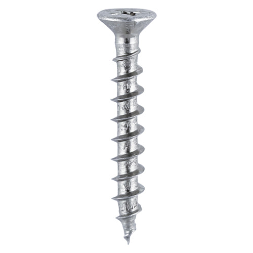 Multiple uses for fitting a variety of hardware to frames where there is no steel or aluminium reinforcement present. Also known as a repair screw, frequently used in stripped holes. Countersunk head with ribs under head for improved countersinking.