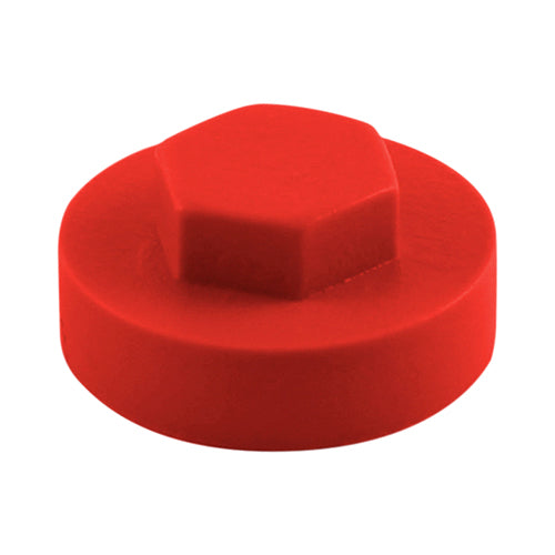 Cover caps are a perfect way to blend in roofing and construction screws with coloured panels. Poppy Red caps are used for highlighting weaker transparent sheets.