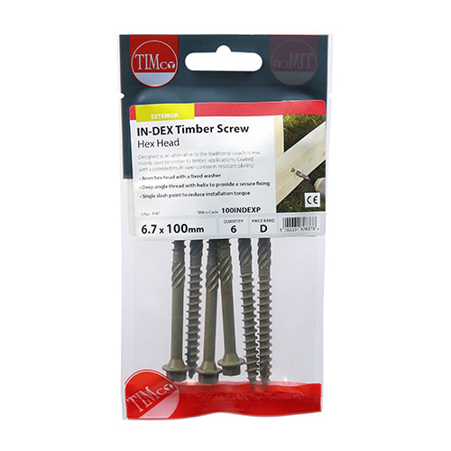 Designed as an alternative to the traditional coach screw mainly used for timber to timber applications. Coated with a patented multi-layer corrosion resistant plating to withstand 1,000 hours salt spray test, this screw is ideal for external applications. 