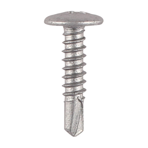 A light duty metal to metal screw with a large flat surface under the head, making it ideal for fixing thinner sheet material when a flush finish is required. Silver organic plated to withstand over 500 hours salt spray test.