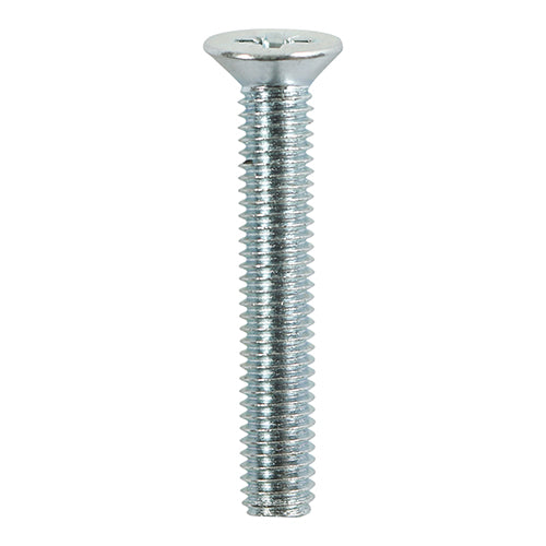 Countersunk machine screws with metric thread commonly used in pre-drilled and threaded holes.