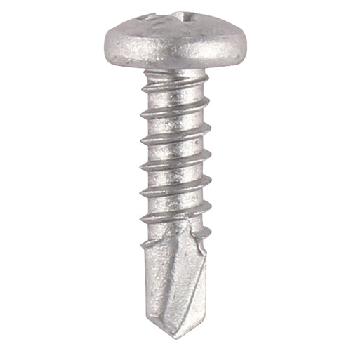 Generally used for attaching steel hardware to steel reinforced PVCu sections. The flat underside of the screws head allows it to clamp the materials together firmly. Stainless steel should be used where there is a corrosive environment.  