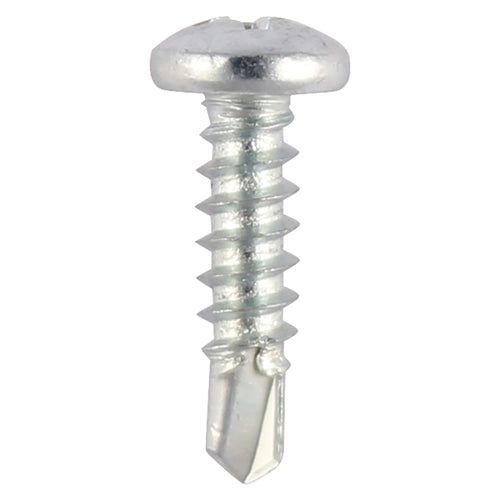 Generally used for attaching steel hardware to steel reinforced PVCu sections. The flat underside of the screws head allows it to clamp the materials together firmly. 