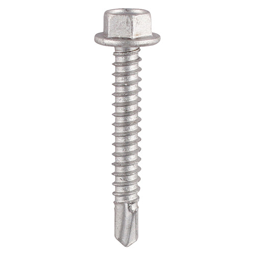 Hex head self-drilling screws, for joining roofing sheets to light section steel (Max. 5.0mm) without the need to pre-drill a hole.