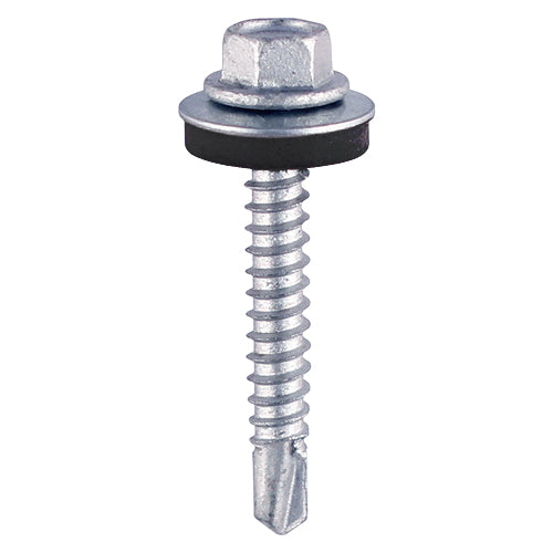 Hex head self-drilling screws, for joining roofing sheets to light section steel (Max. 5.0mm) without the need to pre-drill a hole.