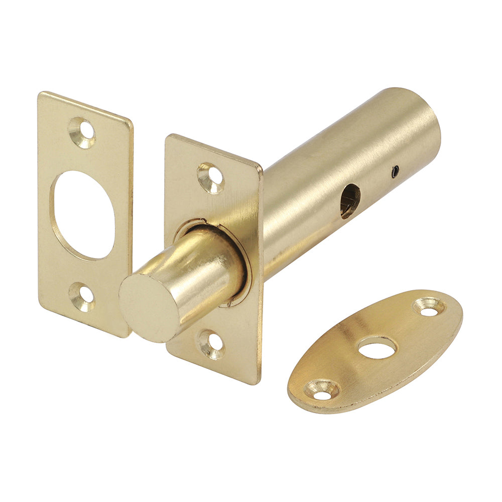 Door rack bolts are an ideal way to increase security on timber doors. They are morticed into the door and operated by a spline key that throws the bolt into the frame.  For optimum security it is recommended that he bolts or fitted to the top and the bottom of the window.