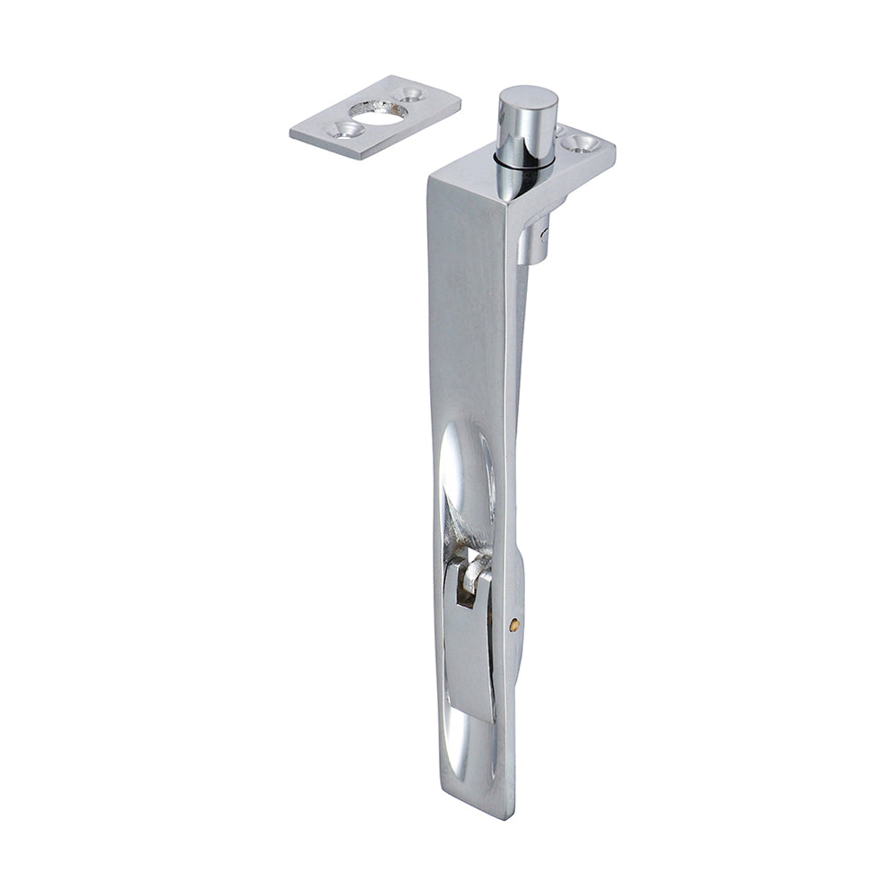 Lever action flush bolts are morticed into the face or leading edge of the door providing a flush door surface finish. They are commonly fitted to double doors to secure the slave door leaf in place.