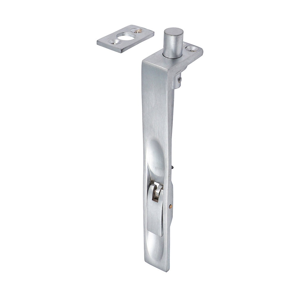 Lever action flush bolts are morticed into the face or leading edge of the door providing a flush door surface finish. They are commonly fitted to double doors to secure the slave door leaf in place.