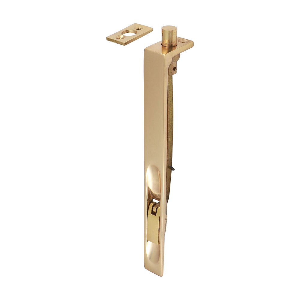 Lever action flush bolts are morticed into the face or leading edge of the door providing a flush door surface finish. They are commonly fitted to double doors to secure the slave door leaf in place.