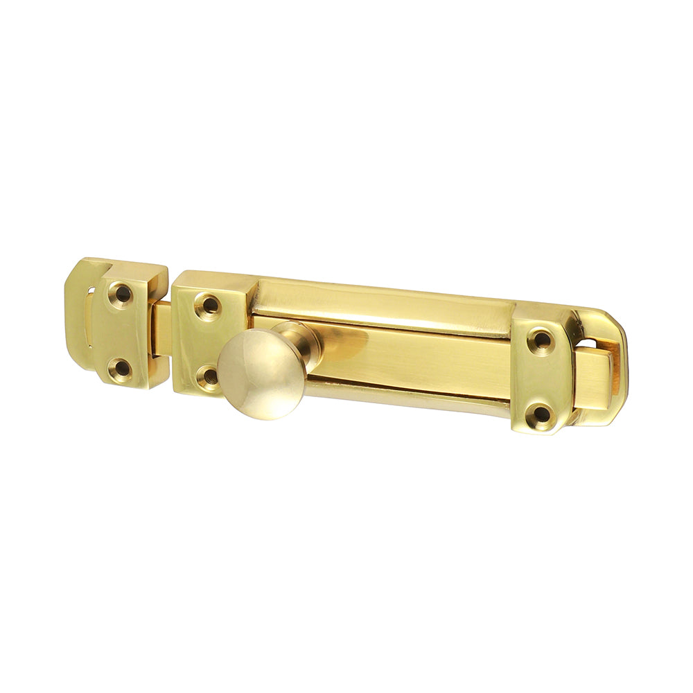 A decorative bolt for securing flush mounted doors. Commonly fitted to french doors.