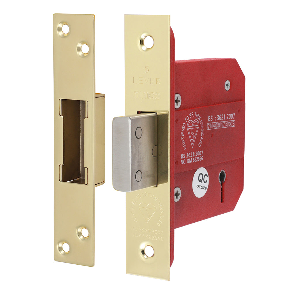 A high security mortice lock for use in interior and exterior doors in commercial and domestic environments. The lock has been rigorously tested to BS 3621:2007 which is a common requirement of building and content insurance policies.