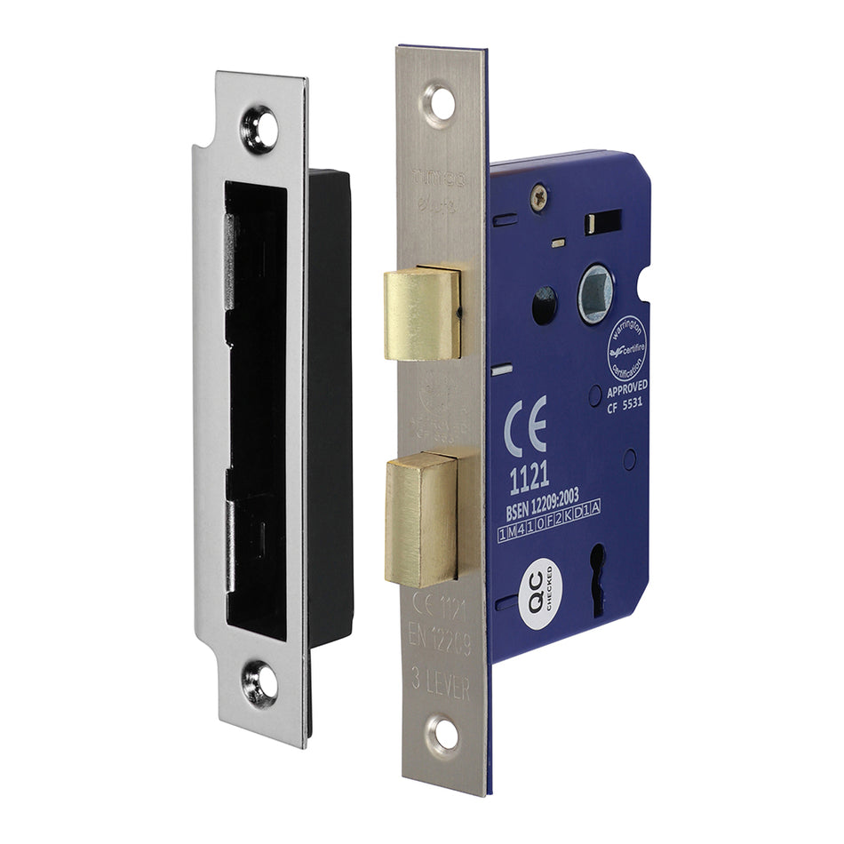 A medium security sashlock that is ideal for use in domestic and commercial applications. The lock features a medium duty spring mechanism and is recommended to be used with sprung door handles.