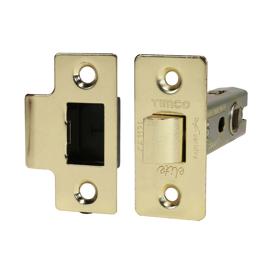 A medium duty tubular latch suitable for use in domestic and commercial applications. The latch should be used with sprung door furniture.