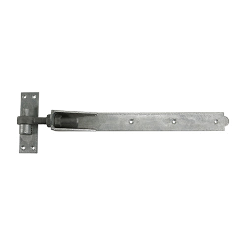 Adjustable hook and band hinges are for hanging doors or gates flush with the frame or post. They are ideal for heavy weight, high use doors, gates, garages and stables in domestic, commercial and agricultural applications. They feature an adjustable eye bolt to allow for gate alignment whilst being fitted or at a later stage if any movement occurs. Fixings included. 