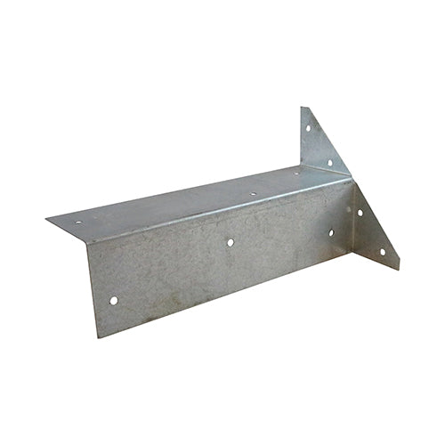 Suitable for securing arris rails to a square fence post when building feather edge fencing or to repair a wooden arris rail to an existing post.