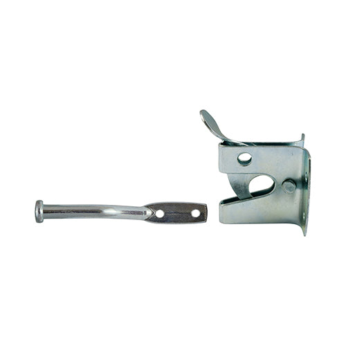 Automatically latches when the gate is shut and are pad-lockable for added security. Ideal for use in light domestic applications. Fixings not included.  