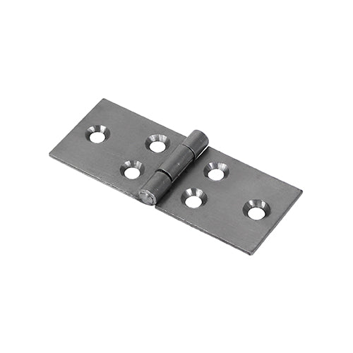 Steel backflap hinges are ideal for a wide variety of applications where a hinge is required be screwed to the face of the door, commonly when the door material is too thin for butt hinges.