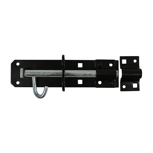 Brenton padbolts are used for securing flush mounted gates and shed doors in domestic and light commercial applications. They are pad-lockable and fixed with carriage bolts for added security. Fixings not included. 