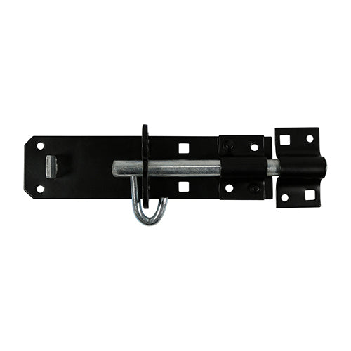 Brenton padbolts are used for securing flush mounted gates and shed doors in domestic and light commercial applications. They are pad-lockable and fixed with carriage bolts for added security. Fixings not included. 