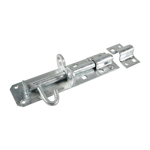 Brenton padbolts are used for securing flush mounted gates and shed doors in domestic and light commercial applications. They are pad-lockable and fixed with carriage bolts for added security. Fixings not included. 