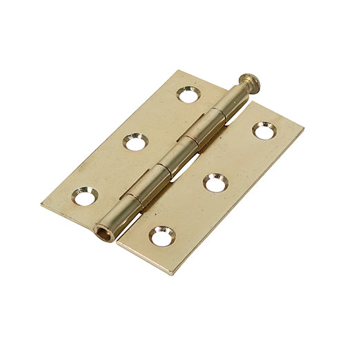 Cranked steel butt hinges with a loose pin that are ideal for use on light duty internal applications.  The hinge features a removable pin to enable quick door hanging and removal at a later date.