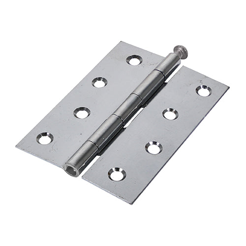 Cranked steel butt hinges with a loose pin that are ideal for use on light duty internal applications.  The hinge features a removable pin to enable quick door hanging and removal at a later date.