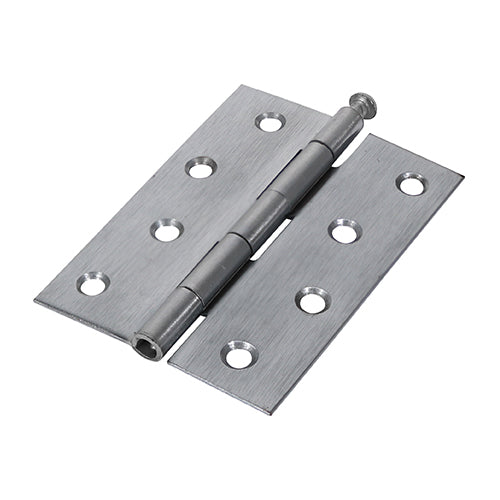 Cranked steel butt hinges with a loose pin that are ideal for use on light duty internal applications.  The hinge features a removable pin to enable quick door hanging and removal at a later date.