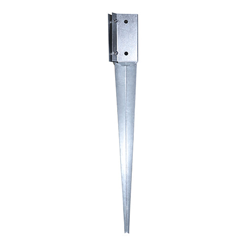 Drive in post spikes are a quick and easy way to erect fencing and garden posts as they require no digging or concreting into place, saving time and money. 
<special id="21"/>The bolt secure version features 2x 8mm carriage bolts that tighten and clamp the post firmly into the post holder section to prevent any post movement, as well as allowing for over / under sized post tolerance. Designed to allow for removal of the post at a later stage if 