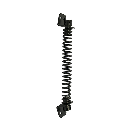 Gate springs provide automatic closure for single action gates. The spring tension is adjustable for increasing or decreasing the gate closing force. Fixings not included.  