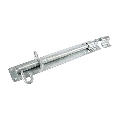 Heavy brenton padbolts are used for securing flush mounted gates and shed doors in heavy domestic, commercial and agricultural applications. They are pad-lockable and fixed with carriage bolts for added security. Fixings not included. 