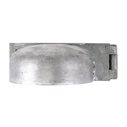 A high security, heavy duty hasp and staple for sheds, gates and doors in heavy domestic, commercial and agricultural applications. The hasp features a strong cast iron housing to cover and protect the padlock from hammer and cutter attack. Bolt fixed for additional security. Fixings not included.  