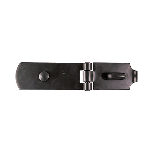 A high security, heavy duty hasp and staple for sheds, gates and doors in heavy domestic, commercial and agricultural applications. The swivel pattern hasp and staple is commonly fitted to double doors as the hasp drops away and allows the slave leaf to open independently. Bolt fixed for additional security. Fixings included. 