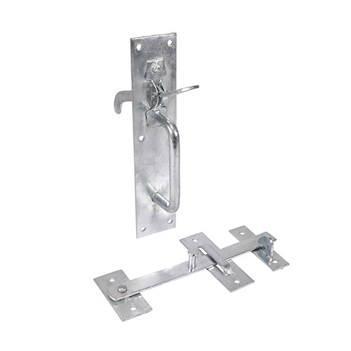 For use on light domestic gates. External handle allows gate to be opened from the outside. Fixings not included.  