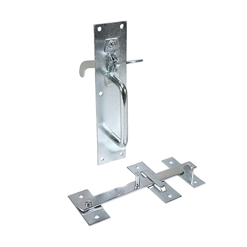 For use on light domestic gates. External handle allows gate to be opened from the outside. Fixings not included.  