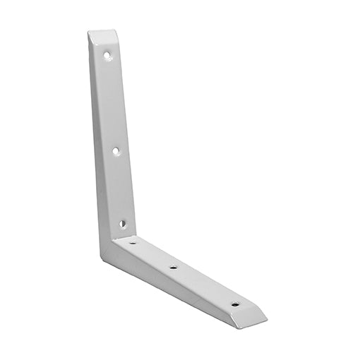 Mitred brackets are a quick and economic way to create shelving. They feature steel reinforcements at the mitred joint of the bracket to give added strength and durability.