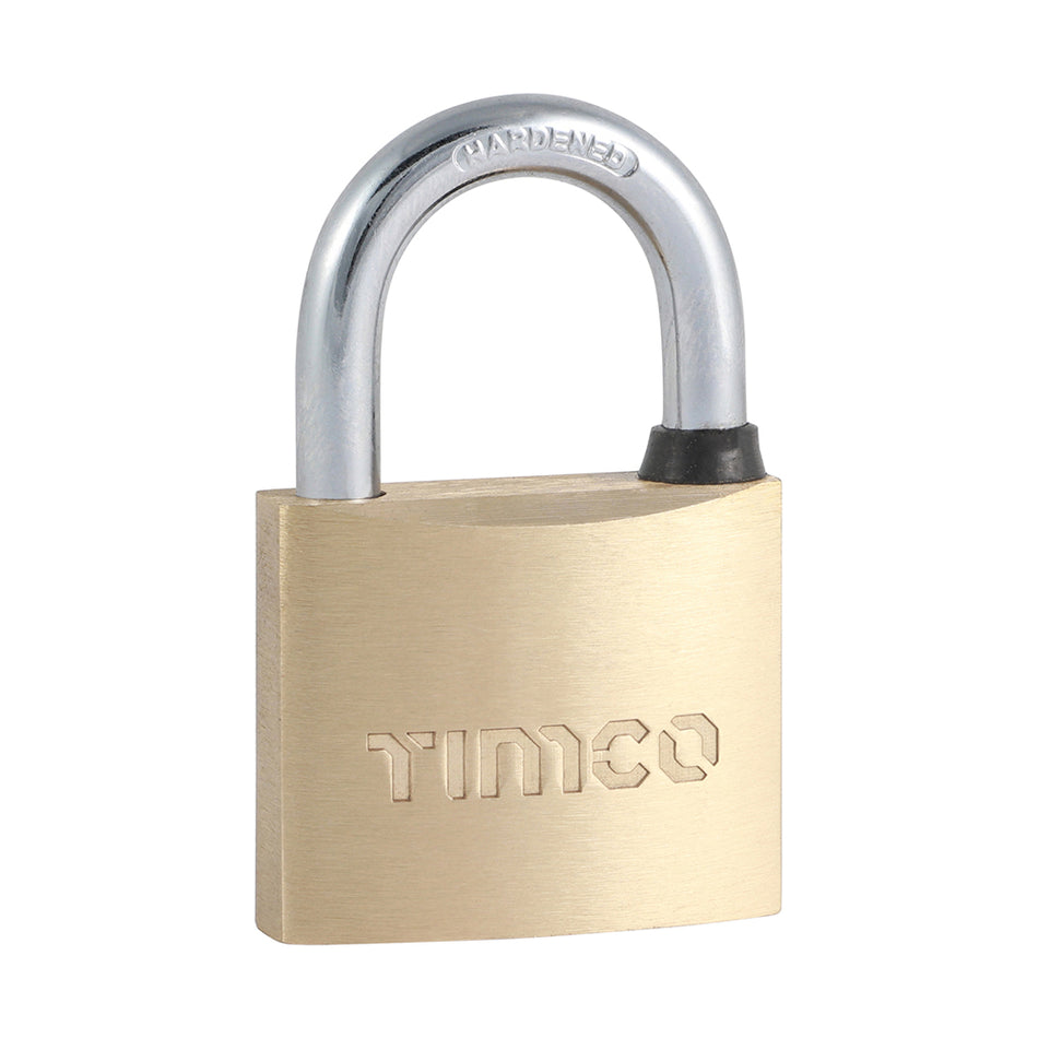 A durable medium security padlock used for a variety of applications. Ideal for luggage, cabinets, sheds and gates.  