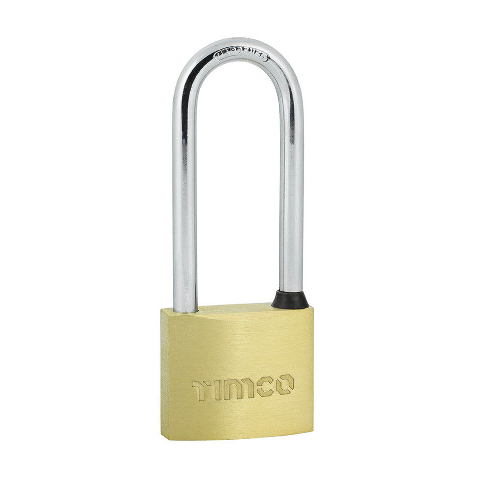 A durable medium security padlock with a long shackle to be used in situations where standard length types are too restrictive. Ideal for luggage, cabinets, sheds and gates. 