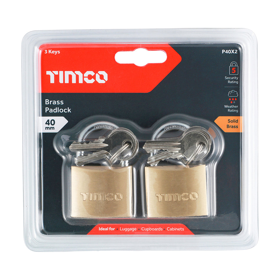 A durable medium security padlock used for a variety of applications. Ideal for luggage, cabinets, sheds and gates.  