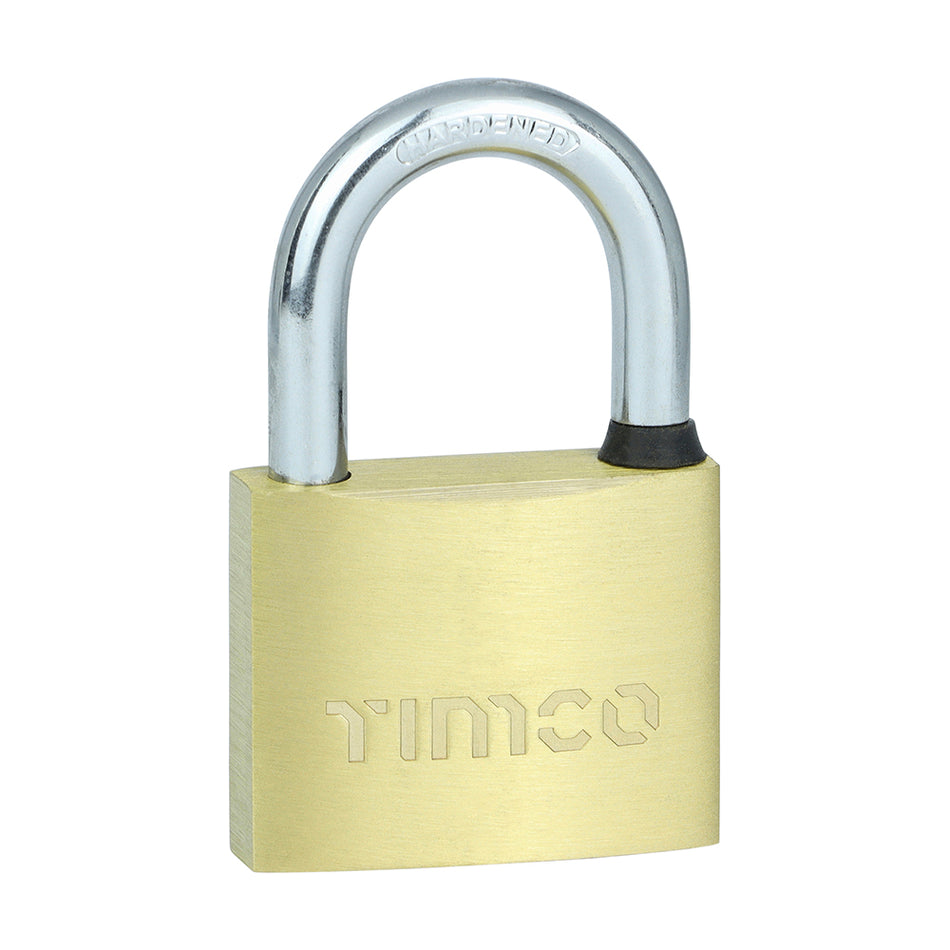 A durable medium security padlock used for a variety of applications. Ideal for luggage, cabinets, sheds and gates.  