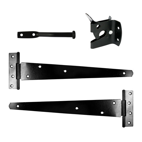 A complete gate kit for medium weight gates in domestic applications. Automatic gate latch is pad-lockable for additional security. Fixings included. 