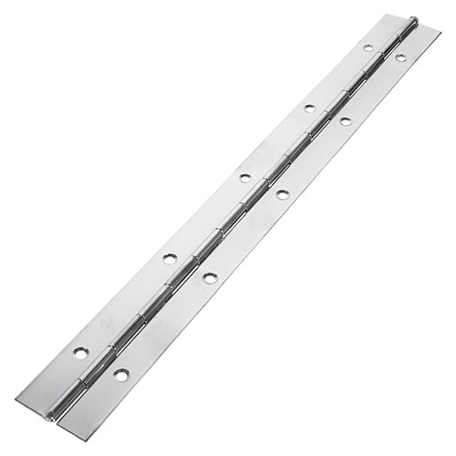 Piano hinges are also known as continuous hinges and are commonly fitted to piano lids. Additionally they have a wide variety of other uses and provide a neat solution for hinging any door or lid. The hinges do not require any rebating into the door or frame making them quick and easy to fit. They can be cut to size to suit the application.