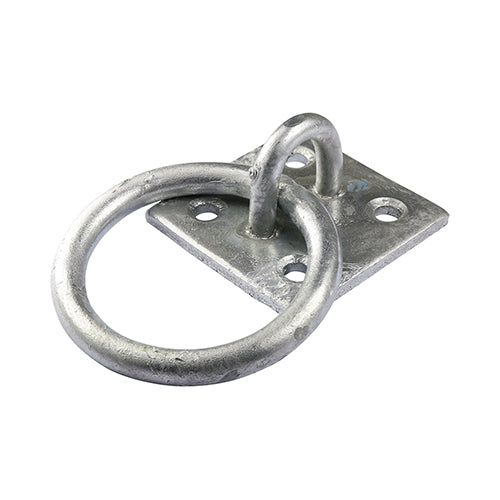 Ideal as an anchor point using chain, rope or wire. Fixings not included. 