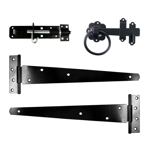 A complete gate kit for medium weight gates in domestic applications. Brenton padbolt is pad-lockable and bolt fixed for additional security. Fixings included. 