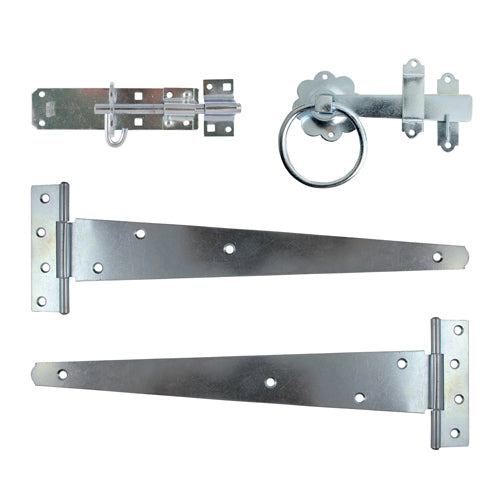 A complete gate kit for medium weight gates in domestic applications. Brenton padbolt is pad-lockable and bolt fixed for additional security. Fixings included. 