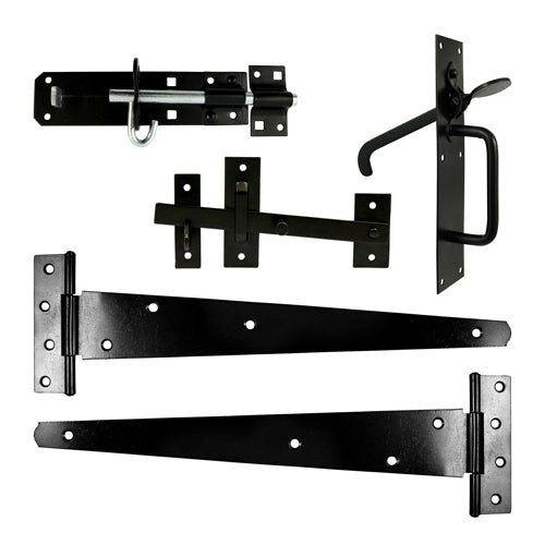 A complete gate kit for medium weight gates in domestic applications. Brenton padbolt is pad-lockable and bolt fixed for additional security. Fixings included. 