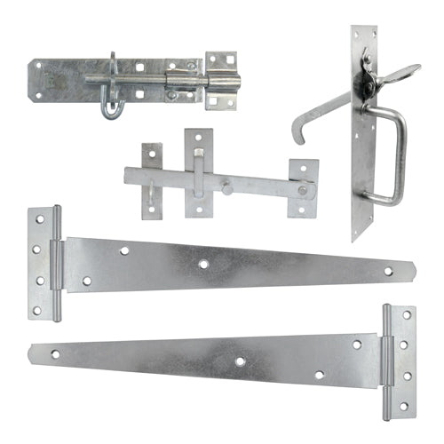 A complete gate kit for medium weight gates in domestic applications. Brenton padbolt is pad-lockable and bolt fixed for additional security. Fixings included. 