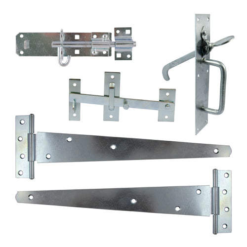 A complete gate kit for medium weight gates in domestic applications. Brenton padbolt is pad-lockable and bolt fixed for additional security. Fixings included. 