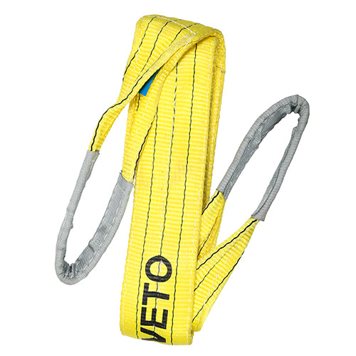 High quality durable flat lifting slings designed for the safe moving of heavy loads on site. Woven from a high tenacity polyester material ensuring a reduced risk of damage to the item being lifted, that can occur when using steel lifting mechanisms such as chains. Double stitched duplex layer for maximum durability with reinforced becket eye to ensure strength and longevity. Lightweight for ease of use. Conforms to current regulations for safe